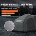 SUV Camping Tent 8x8 6-8 Person PU2000mm Double Layer Rain Cover
