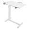 Overbed Table Mobile Laptop Desk Adjustable Height White 4 Wheels