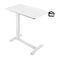 Overbed Table Mobile Height Adjustable Rolling Laptop Desk White