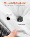 Wedge Headboard Pillow KING Grey Washable 2 Pockets Headrests