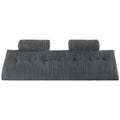 Wedge Headboard Pillow KING Grey Washable 2 Pockets Headrests