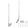 Boat Trailer Guide, 1016mm Adjustable Design Trailer Guide Poles, 2PCS High-Hardness Steel Trailer Guide-Ons, Trailer Guides with PVC Pipe Posts, for Ski Boat, Fishing Boat or Sailboat Trailer