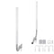 Boat Trailer Guide, 1016mm Adjustable Design Trailer Guide Poles, 2PCS High-Hardness Steel Trailer Guide-Ons, Trailer Guides with PVC Pipe Posts, for Ski Boat, Fishing Boat or Sailboat Trailer