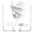 Boat Trailer Guide 1016mm 2PCS Adjustable Steel PVC Posts Poles