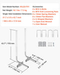 Boat Trailer Guide 1016mm 2PCS Adjustable Steel PVC Posts Poles