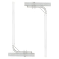 Boat Trailer Guide, 1219.2mm Adjustable Design Trailer Guide Poles, 2PCS High-Hardness Steel Trailer Guide-Ons, Trailer Guides with PVC Pipes, for Ski Boat, Fishing Boat or Sailboat Trailer