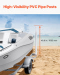 Boat Trailer Guide 2PCS 1219mm Adjustable Steel PVC Poles