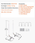 Boat Trailer Guide 2PCS 1219mm Adjustable Steel PVC Poles