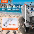 Boat Trailer Guide 1.57M LED Light 2PCS Galvanized Steel Rustproof