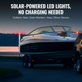 Boat Trailer Guide 1.57M LED Light 2PCS Galvanized Steel Rustproof