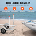 Boat Trailer Guide 1.57M LED Light 2PCS Galvanized Steel Rustproof