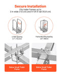 Boat Trailer Guide 1175mm LED Light 2PCS Steel Guide-Ons PVC