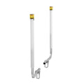 Boat Trailer Guide 1175mm LED Light 2PCS Steel Guide-Ons PVC
