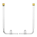 Boat Trailer Guide 1175mm LED Light 2PCS Steel Guide-Ons PVC