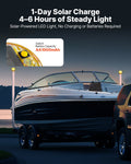Boat Trailer Guide 1670mm LED Light Steel 2PCS Wide Adjustable