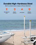 Boat Trailer Guide 1670mm LED Light Steel 2PCS Wide Adjustable