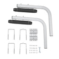 Boat Trailer Guide, 20.5” Adjustable Design Trailer Guide Poles, 2PCS Rustproof Steel Trailer Guide ons, Heavy Duty Roller Guide Design, for Ski Boat, Fishing Boat or Sailboat Trailer