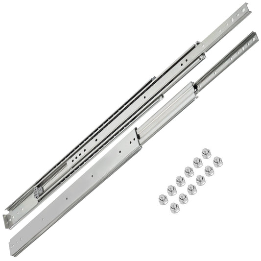 Soft Close Drawer Slide 40" Ball Bearing Full Extension 500lb 1Pair