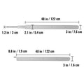 Drawer Slide Soft Close Drawer 1Pair 48