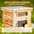 Bee Hive Starter Kit 20 Frame Cedar Wood Langstroth Beekeeping Box
