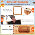 Bee Hive Starter Kit 20 Frame Cedar Wood Langstroth Beekeeping Box