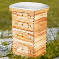 Bee Hive 40 Frame Langstroth Kit 2 Deep 2 Medium Cedar Wood Beeswax