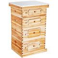 Bee Hive 40 Frame Langstroth Kit 2 Deep 2 Medium Cedar Wood Beeswax