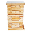 Bee Hive 40 Frame Langstroth Kit 2 Deep 2 Medium Cedar Wood Beeswax