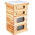 Bee Hive 40 Frame Langstroth Kit 2 Deep 2 Medium Cedar Wood Beeswax