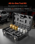 Pull Press Sleeve Kit 26 PCS Steel Bush Removal Insertion Tools Case
