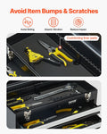 Metal Tool Box 20.5in 4 Drawer Portable Chest Ball Bearing Slides