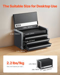 Metal Tool Box 8.6in 3 Drawer Portable Steel Tool Chest EVA Liners