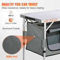 Camping Kitchen Table Folding 3 Height Adjustable MDF Carry Bag