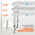 Camping Kitchen Table Folding 3 Height Adjustable MDF Carry Bag