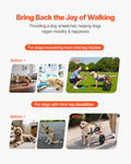 Dog Wheelchair Back Legs 2 Wheels Adjustable 15.8-21.7kg Medium