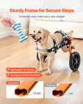 Dog Wheelchair Back Legs 2 Wheels Adjustable 15.8-21.7kg Medium