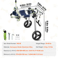 Dog Wheelchair Back Legs M Lightweight Adjustable Disabled Paralysis