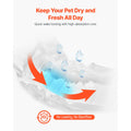 Disposable Male Dog Diapers, Super Absorbent Male Dog Wraps, 360 ° Leak-Proof Belly Bands with Wetness Indicator for Doggies in Heat, Training, Incontinence - XS, 96 Count (2 Packs of 48)