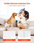 Disposable Female Dog Diapers M 144 Pack Super Absorbent Heat