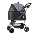 VEVOR Pet Stroller 16kg Foldable Dog Cat Pram 4 Wheels Brake Carrier
