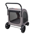 Pet Stroller 4 Wheel Dog Cat Carrier 160kg Weight Capacity Brake