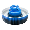 Ceramic Cat Water Fountain 2.1L Blue Ultra-Quiet Pump Pet Dispenser