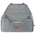 Dog Car Seat, Dog Booster Seat for Car with A Storage Pocket, Pet Car Seat with Clip-On Safety Leash, Sponge Filling, Dog Car Bed for Medium & Large Dog up to 24.9 kg, Gray