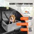 Dog Booster Car Seat Pet Car Seat for Small Medium Dog up to 18.1 kg Gray