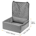Dog Booster Car Seat Pet Car Seat for Small Medium Dog up to 18.1 kg Gray