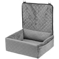 Dog Booster Car Seat Pet Car Seat for Small Medium Dog up to 18.1 kg Gray