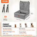 Dog Booster Car Seat Pet Car Seat for Small Medium Dog up to 18.1 kg Gray