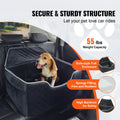 Dog Booster Car Seat Pet Car Seat for Medium Large Dog up to 24.9 kg Black