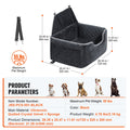 Dog Booster Car Seat Pet Car Seat for Medium Large Dog up to 24.9 kg Black