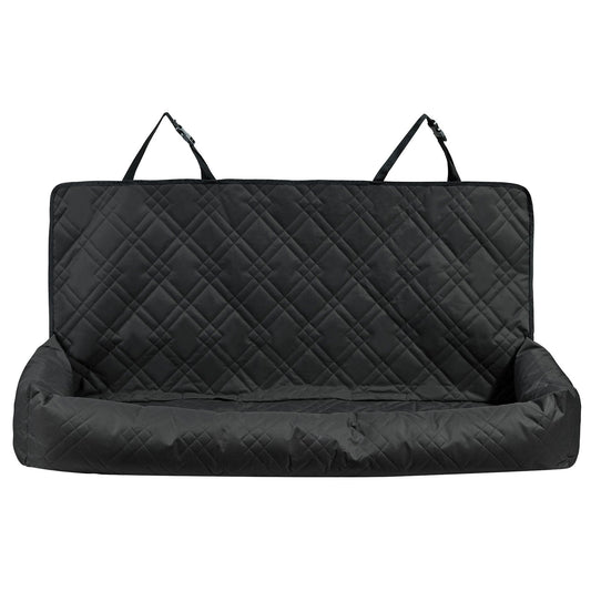 Dog Car Seat, Waterproof Dog Booster Seat for Car, Pet Car Seat with Clip-On Safety Leash, PP Cotton Filling, Dog Car Bed for Medium & Large Dog up to 45.4 kg, Black
